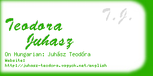 teodora juhasz business card